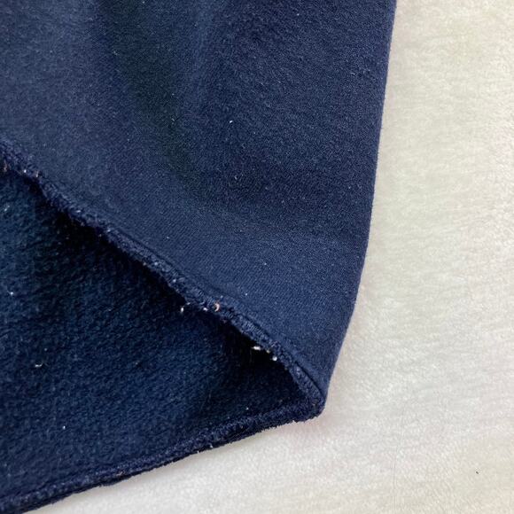 Cropped Raw Hem Vintage Georgia Tech Sweatshirt 90s Collegiate Yellow Jackets XL - Picture 6 of 8